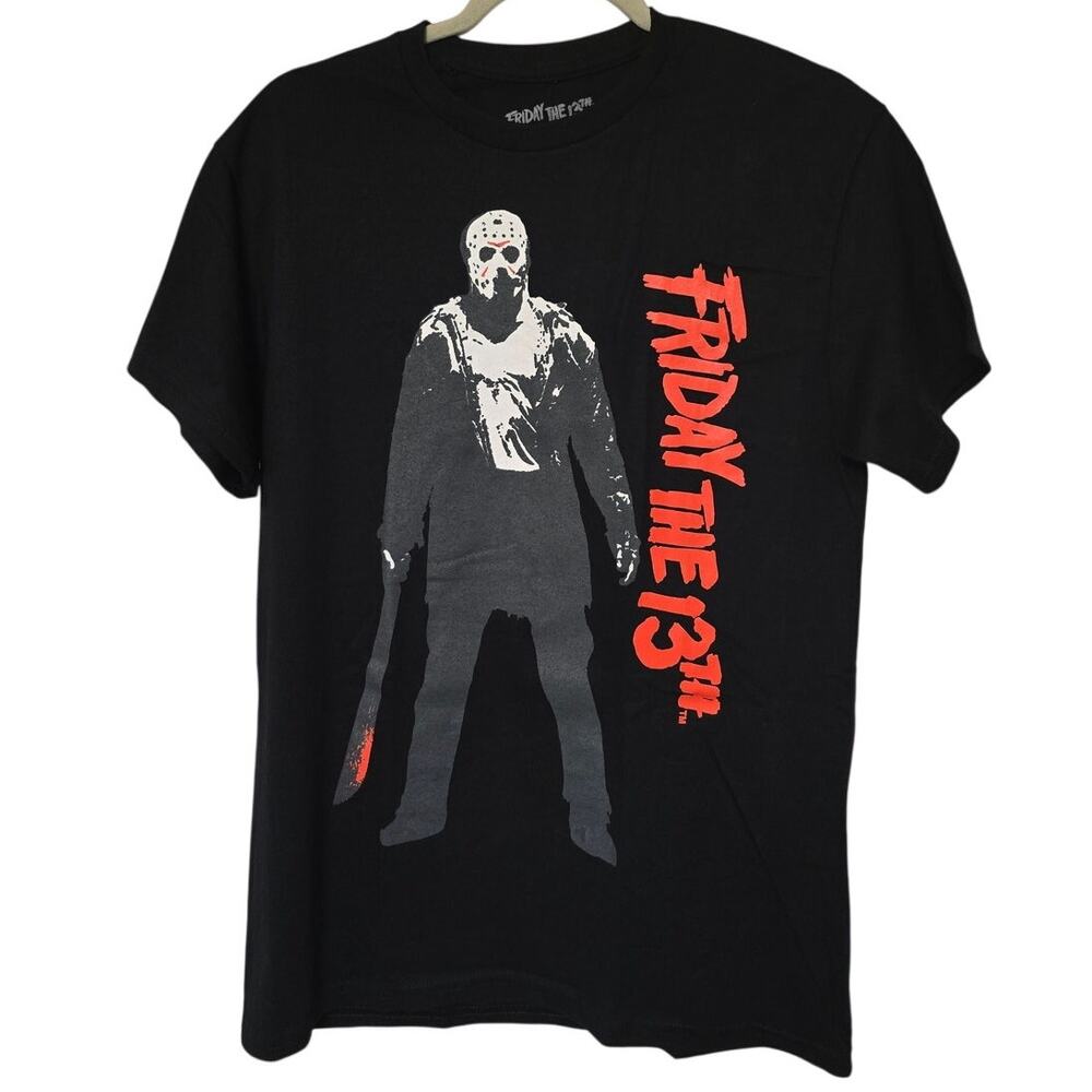 Friday the 13th Jason Voorhees Men's M Medium Black Horror Movie Shirt NEW
